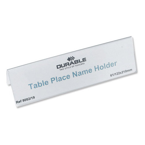 Durable Table Name Holder Inserts 61 x 210mm Pack 20 - Hunt Office UK