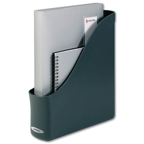 Magazine Rack File Charcoal Rexel Agenda2 - Hunt Office UK