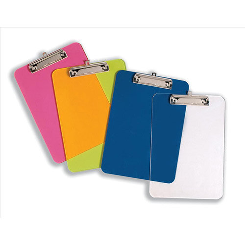 A4 Clear Plastic Clipboard Rounded Corners 5 Star Hunt Office UK