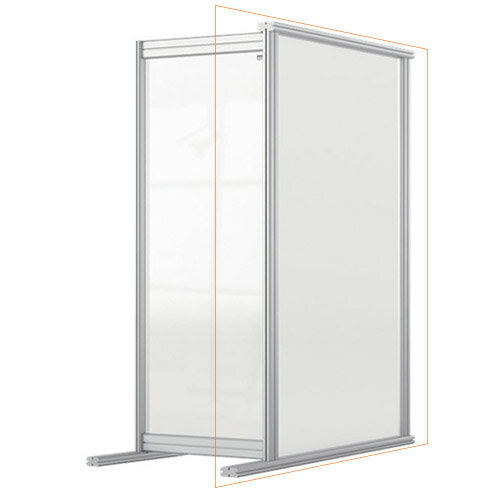 Nobo Premium Plus Clear Acrylic Protective Desk Divider Screen Modular System Extension