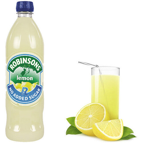 Robinsons Lemon Squash No Sugar 1 Litre A02103 Dilute With Water