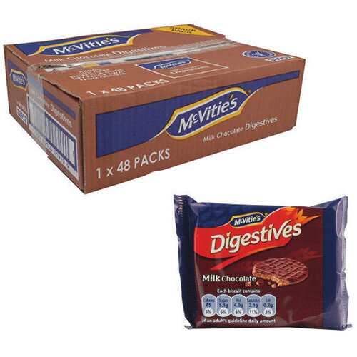McVities Chocolate Digestive Biscuits Individually Wrapped in Two Pack