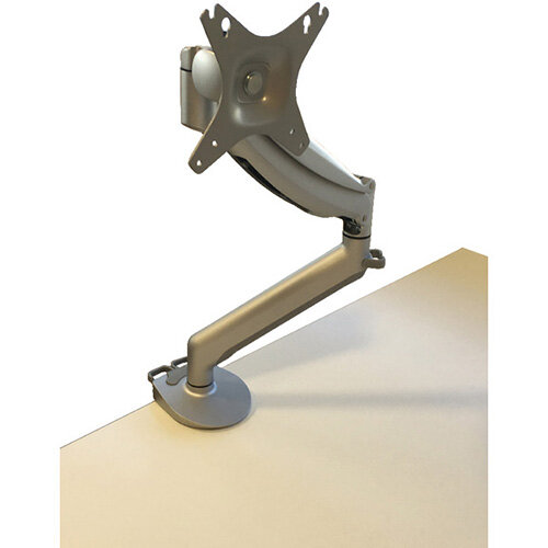 Contour Ergonomics Single Monitor Arm Silver VESA Mount Compatible for