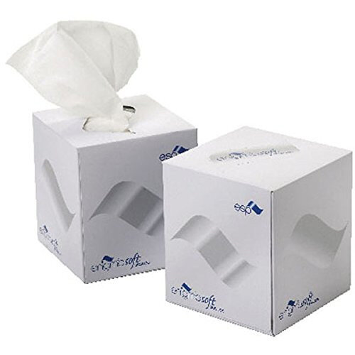 2Work Facial Tissues Cube Box 70 Sheet Box (Pack 24) KMAX10010 Hunt