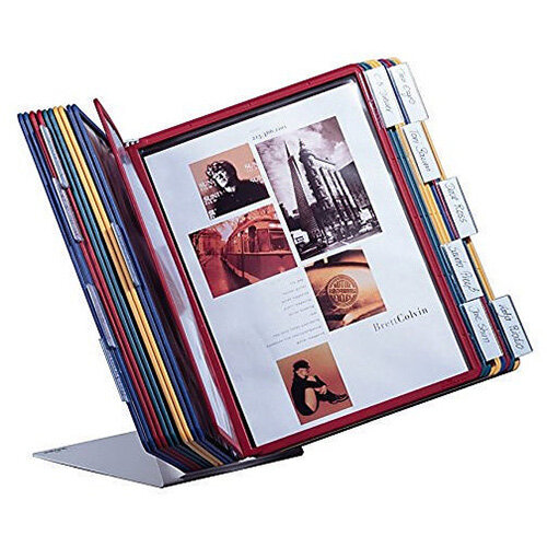 A4 Desk Display Unit Assorted Complete with 20 Tabs and 20 Panels ...