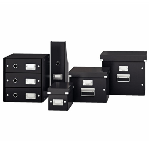 Leitz Click and Store Collapsible Archive Box Medium For A4 Black Ref ...