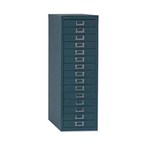 Bisley 15Drawer Steel Storage Doulton Blue Hunt Office UK