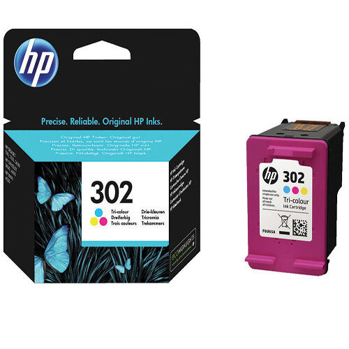 HP 302 TriColour Cyan/Magenta/Yellow Ink Cartridge F6U65AE Hunt Office UK