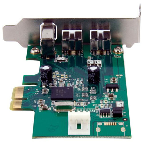3 Port 2b 1a Low Profile 1394 PCI Express FireWire Card