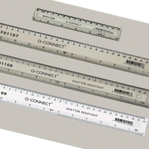 Q-Connect Ruler 150mm Clear Pack of 10 KF01106Q - Hunt Office UK