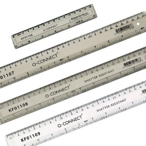 Q-Connect Ruler 150mm Clear KF01106 - Hunt Office UK