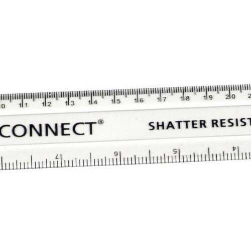 Q-Connect Ruler 300mm (30cm) Clear KF01107 - Hunt Office UK