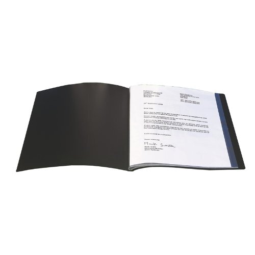 QConnect Presentation Display Book 20Pocket Black Hunt Office UK