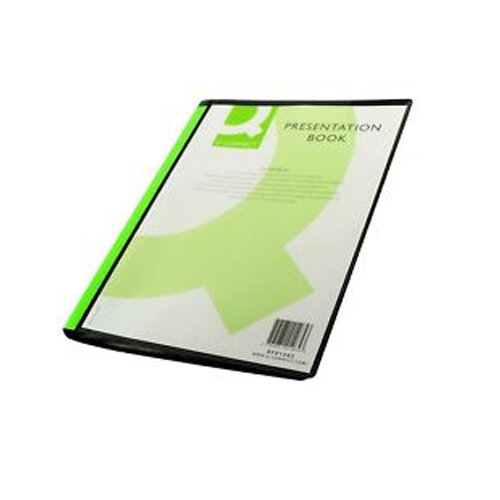 QConnect Presentation Display Book 40 Pocket Black Hunt Office UK