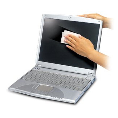 QConnect Screen & Keyboard Wipes (Pack of 100) KF04501 Hunt Office UK