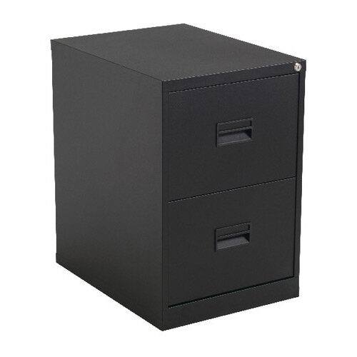 Talos 2 Drawer Steel Filing Black KF78762 Hunt Office UK