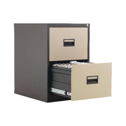 Talos 2 Drawer Steel Filing Black KF78762 Hunt Office UK