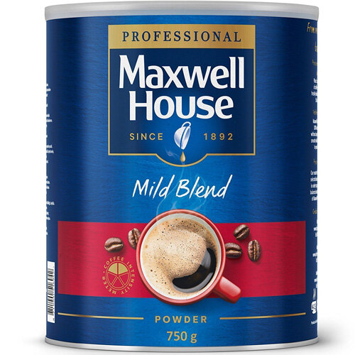Maxwell House Mild Instant Coffee Powder 750g Tin Pack of 1 64997