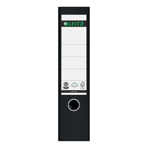 Leitz A4 Lever Arch File Black 80mm Spine Pack of 10 - Hunt Office UK