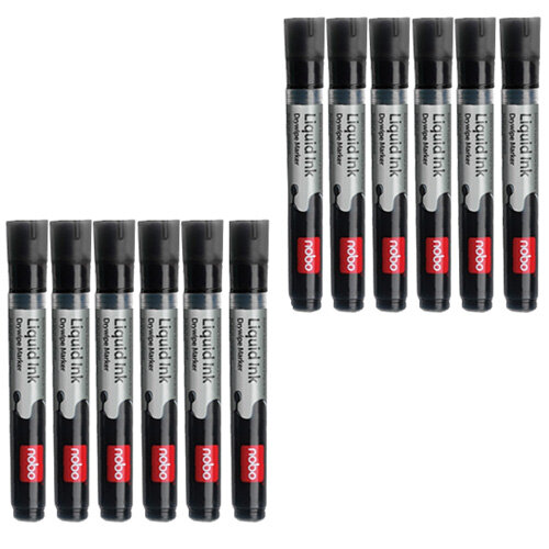 CROWN Drywipe Arkers Bullet Tip Arkers - Pack Of 12 - Dry Erase Ink - View #3