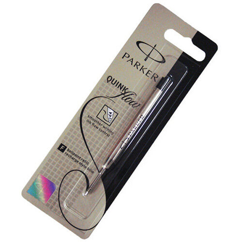 Parker Black Ballpoint Pen Refill Fine Point S0909530 Pack 12 Hunt Office UK