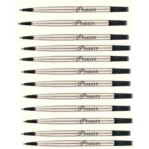 Parker Rollerball Refill Medium Black Pack of 12 Hunt Office UK