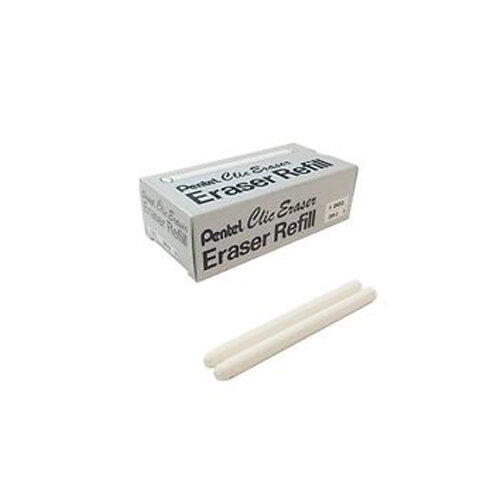Pentel Eraser Clic Refill 12 Eraser Per Box 2 Boxes (24 Erasers In