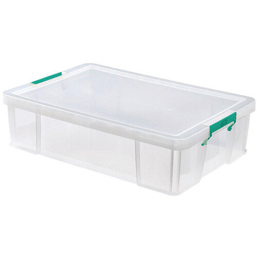 8er Set 30 Liter Aufbewahrungsboxen, Stapelbar Plastikbox