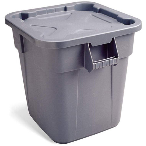 Rubbermaid Snap on Lid for FG352600 106L BRUTE Square Containers Grey Hunt Office UK