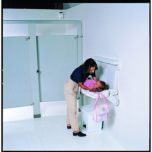 Rubbermaid PLAT Horizontal Baby Changing Station Platinum - Hunt Office UK