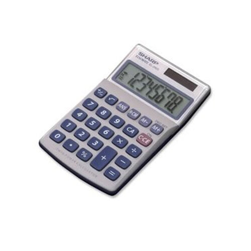 thumbnail image 2 of 1PC Sharp EL240SB Handheld Business Calculator, 8-Digit LCD 2 of 9