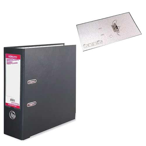 Filing & Storage BDS Space Binder Jumbo Lever Arch File Black FF291D