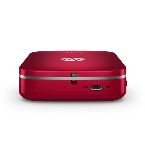 HP Sprocket Red Photo Colour Printer & Photo Paper Bundle Hunt Office UK