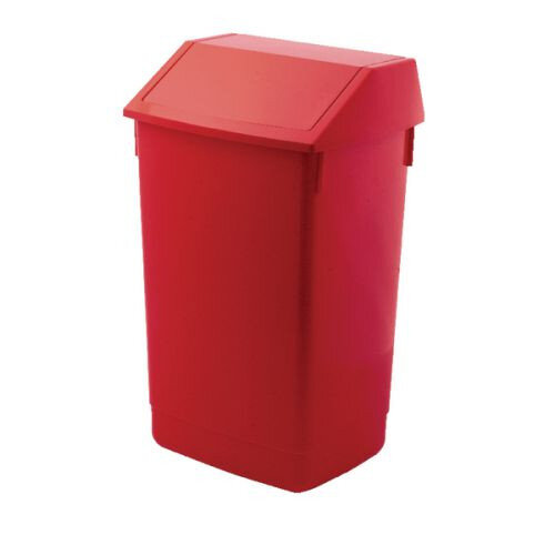 Addis Red 60 Litre Flip Top Bin Base Without Lid 510899 Hunt Office UK