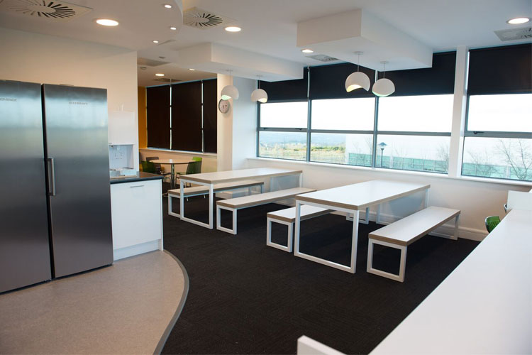 Amazon Phase 1 Canteen Fit out Hunt Office UK