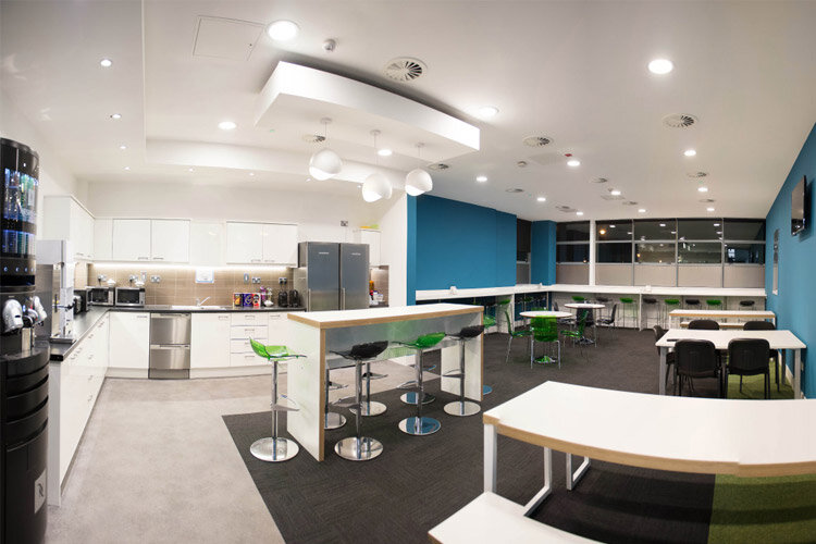 Amazon Phase 2 Canteen Fit Out Hunt Office UK