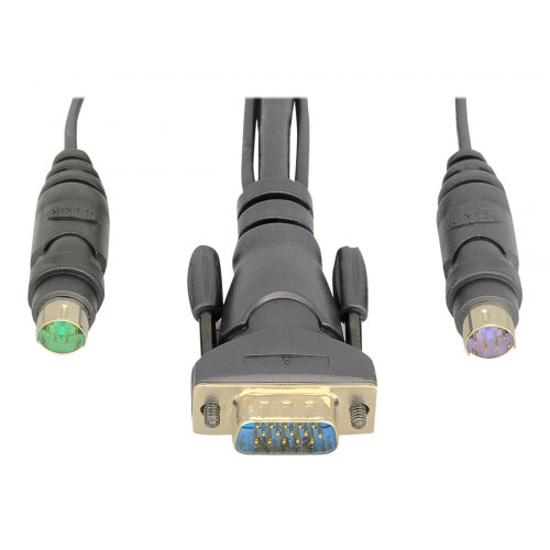 Belkin OmniView Dual Port Cable, PS/2 Keyboard / video / mouse (KVM