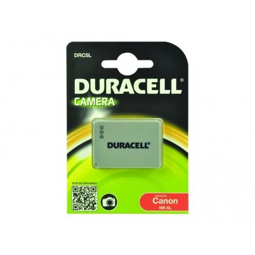 Duracell Battery LiIon 820 mAh for Canon PowerShot S110; PowerShot