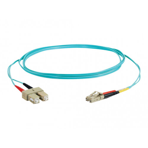 Cavo Fibra Ottica Multimodale 10 Gigabit 2 Metri – Connettori LC A SC 50/125