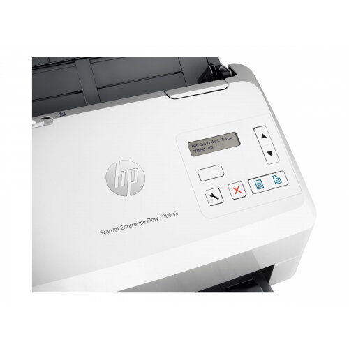 HP ScanJet Enterprise Flow 7000 s3 Sheet-feed Scanner - Document scanner -  Duplex - 216 x 3100 mm - 600 dpi x 600 dpi - up to 75 ppm (mono) - ADF (