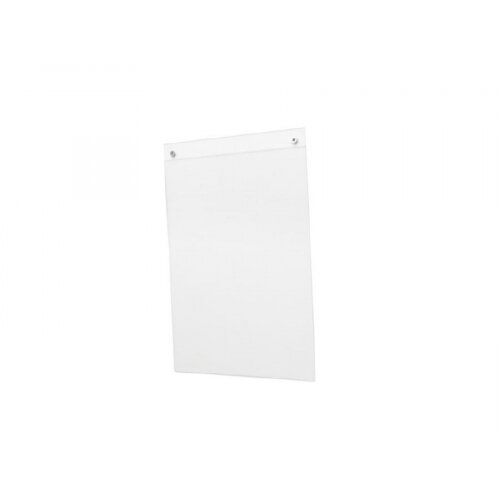 Deflecto A4 Landscape Wall Sign Holder - Clear Plastic Pre-Drilled For Mounting Notices & Posters