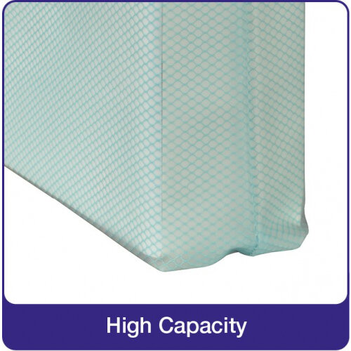 Snopake Foolscap High Capacity Pastel Green EVA Mesh Zippa-Bag [Pack Of 3] 360 X 275mm – Heavy Duty Bag With Hanging Loop And Business Card Holder [15905