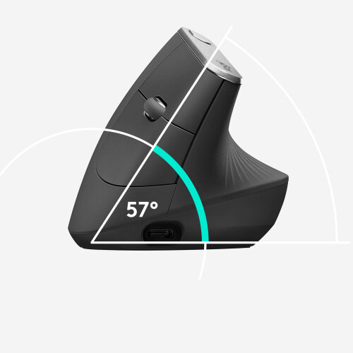 Logitech MX Vertical - Mouse - ergonomic - optical - 6 buttons