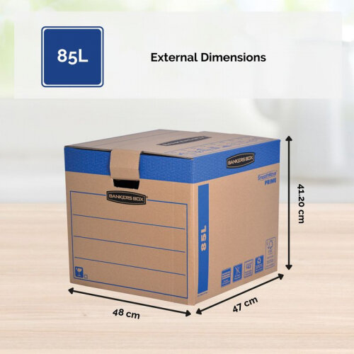 Bankers Box 85L Clear Super Strong Stackable Plastic Storage Boxes With Lids Pack Of 2 1