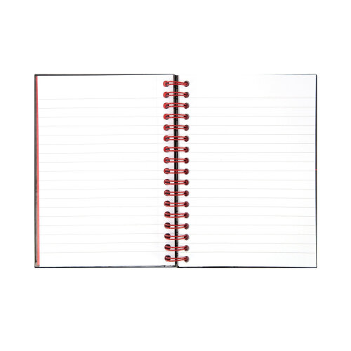 Black N Red A4 Wirebound Book Ruled And Perforated 140 Pages Matt Black L66075 Pack 5 293981 - View #7