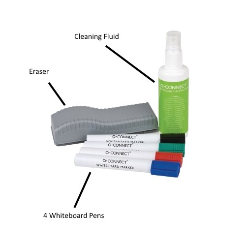 QConnect Economy Whiteboard Starter Kit KF10690 Hunt Office UK