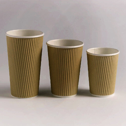 Buy Pack of 50 Disposable Paper Coffee Cups Light Brown Buy Pack of 50 Disposable Paper Coffee Cups Light Brown