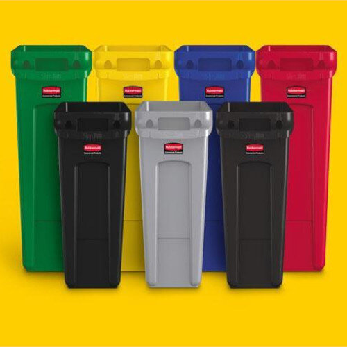 //Paper Landfill Blue Black Slim Jim Recycling Station Bundle 2 Stream