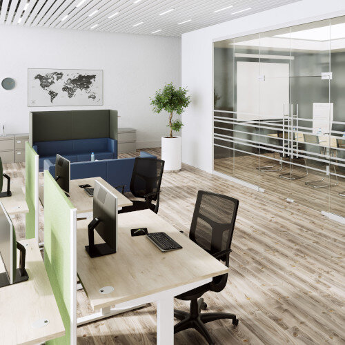 Zoom Height Adjustable Sit Stand Office Desk Portal Top