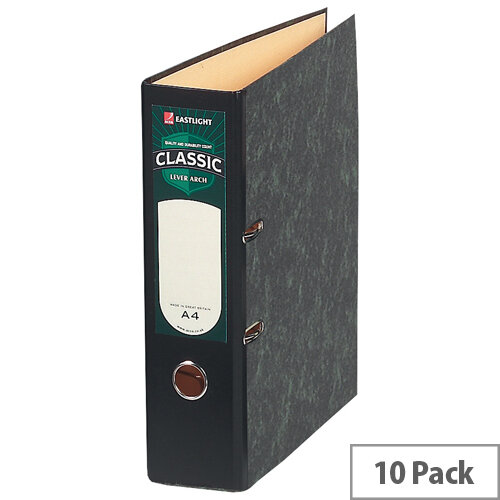 Rexel Classic Lever Arch File Classic A4 Cloudy Grey Pack 10 Rexel Classic Lever Arch File Classic A4 Cloudy Grey Pack 10